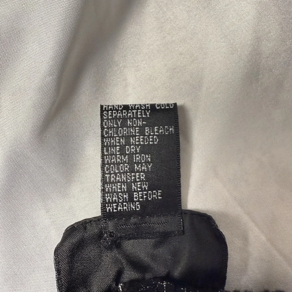 Style & Co Pants Set Crinkle Style Pockets size 12P‎ black / white square print